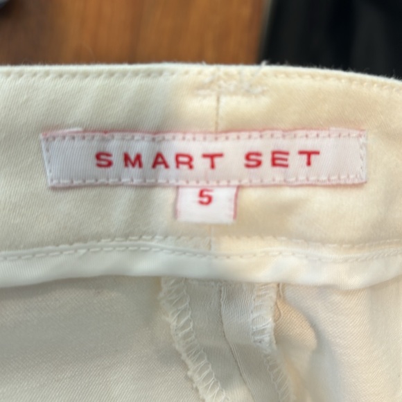 Women's Smart Set white trousers size 5 - Picture 5 of 6